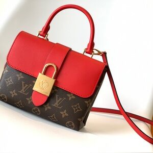 Louis Vuitton Red and Brown Crossbody Bag